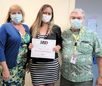 Manlapao named MEO Employee of the Month